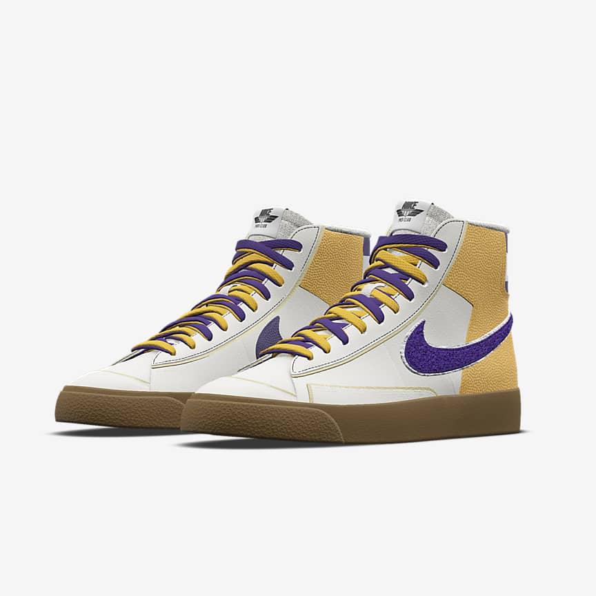 Giày Nike Blazer Mid '77 Unlocked By You Nam Trắng Vàng